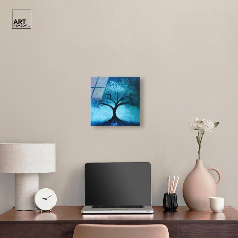 Tree of Opposites III Acrylic by Art Remedy, Ready to Hang