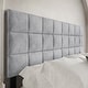 preview thumbnail 17 of 20, CraftPorch Square Stitching Velvet Upholstered Headboard