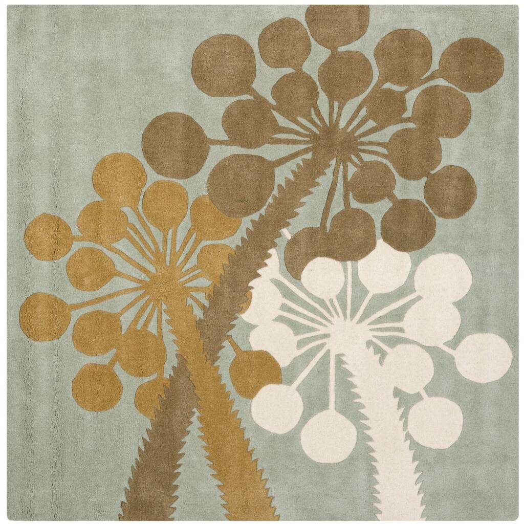 SAFAVIEH Handmade Evita Blue New Zealand Wool Rug