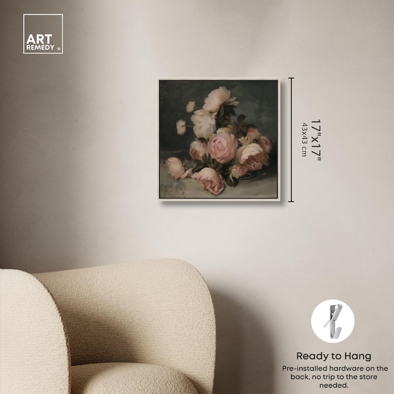 Roses in Shadow II Canvas by Art Remedy
