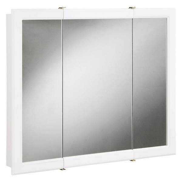 Shop Design House 531459 48 Framed Triple Door Mirrored Medicine