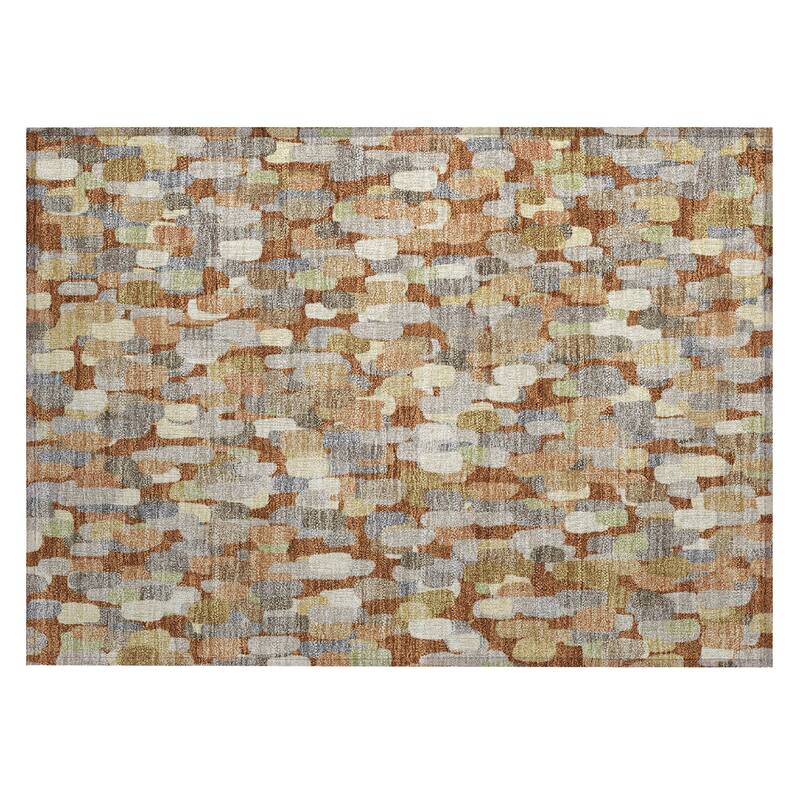 Machine Washable Indoor/ Outdoor Contemporary Drew Chantille Rug