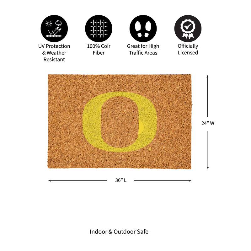 University of Oregon Full Color Indoor/Outdoor Coir Mat