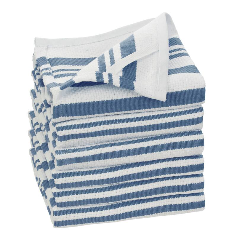 Fabstyles Broadway Stripe Cotton Kitchen Towels - 18x28