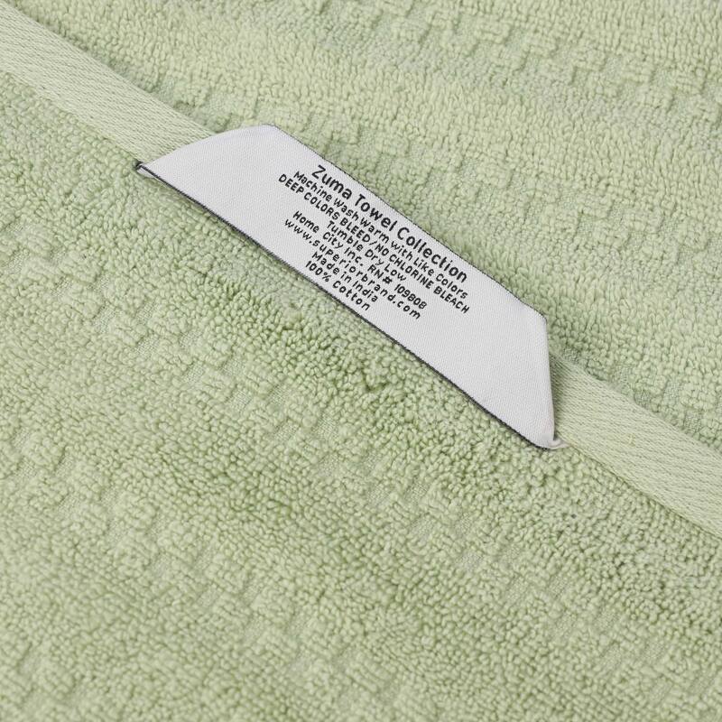 Superior Zuma Zero Twist Cotton Medium Weight Soft Absorbent Bath Sheets, Set of 2