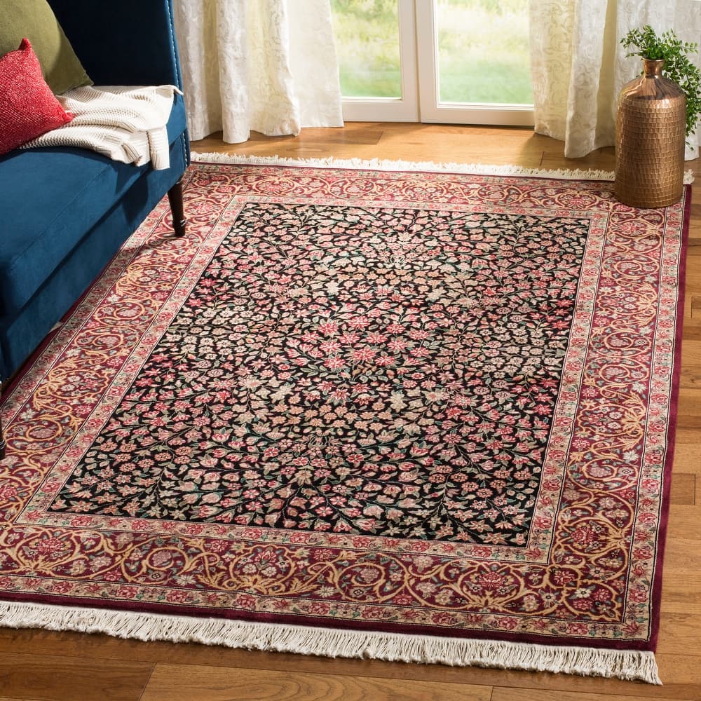 SAFAVIEH Royal Kerman Hand-Knotted Tella Traditional Wool Rug