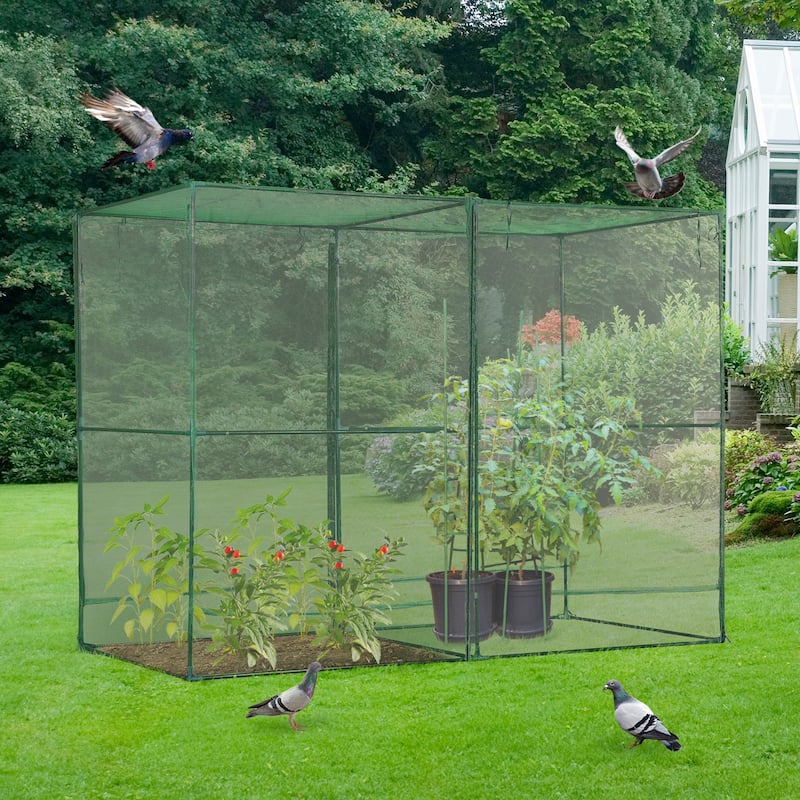 Aoodor 8'x4'x6' Crop Cage Plant Protection Netting Tent with Zipper