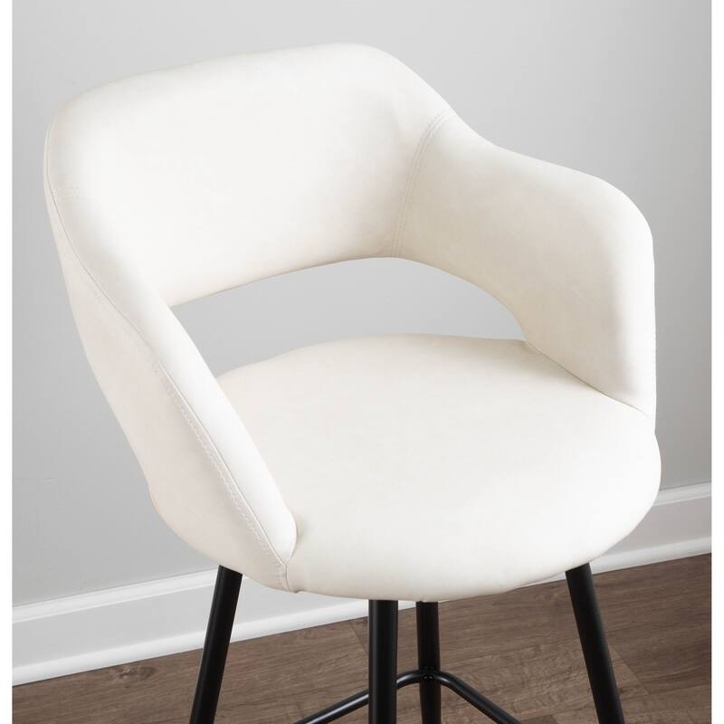 Carson Carrington Vallen Faux Leather Bar Stools (Set of 2) - N/A