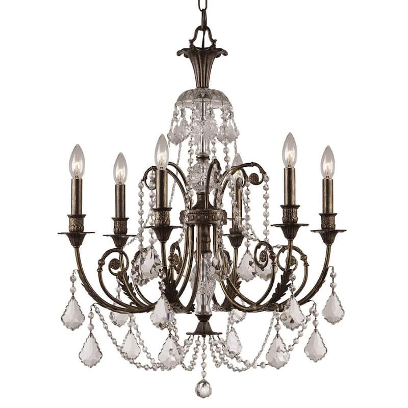 Crystorama Lighting Group Regis 6 Light 26" Wide Chandelier with Clear