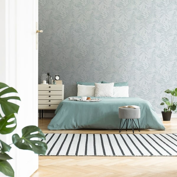 Fern Duck Egg Wallpaper Overstock 32524089 Duck egg blue wallpaper feature wallpaper wallpaper dunelm wallpaper bedroom blue wallpapers wallpaper bedroom feature wall inspiration hang this wallpaper using the traditional paste the paper application method. overstock com