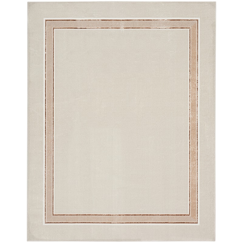 Nourison Glam Indoor Grey Geometric Area Rug