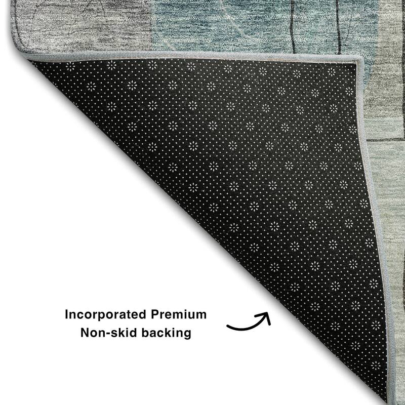 Premium Washable Super Soft Abstract Contemporary Mayfield Rug
