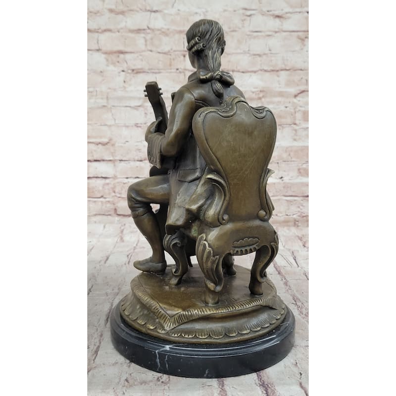 Bronze Cellist Sculpture – Classical Musician With Cello Statue
