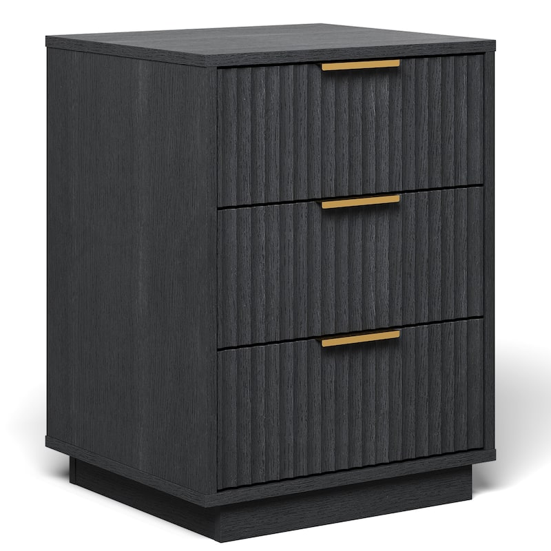 3-Drawer Nightstand for Bedroom