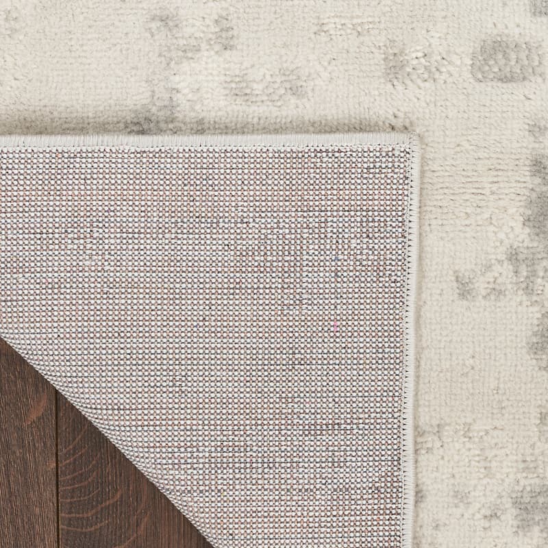 Nourison Quarry Indoor only Abstract Area Rug - 5' 3" x 7' 3" - Cream/Gray