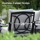 preview thumbnail 46 of 133, MAISON ARTS 4 Pieces Rattan Wicker Patio Furniture Set with Swivel Chairs and Coffee Table for Outdoor Spaces