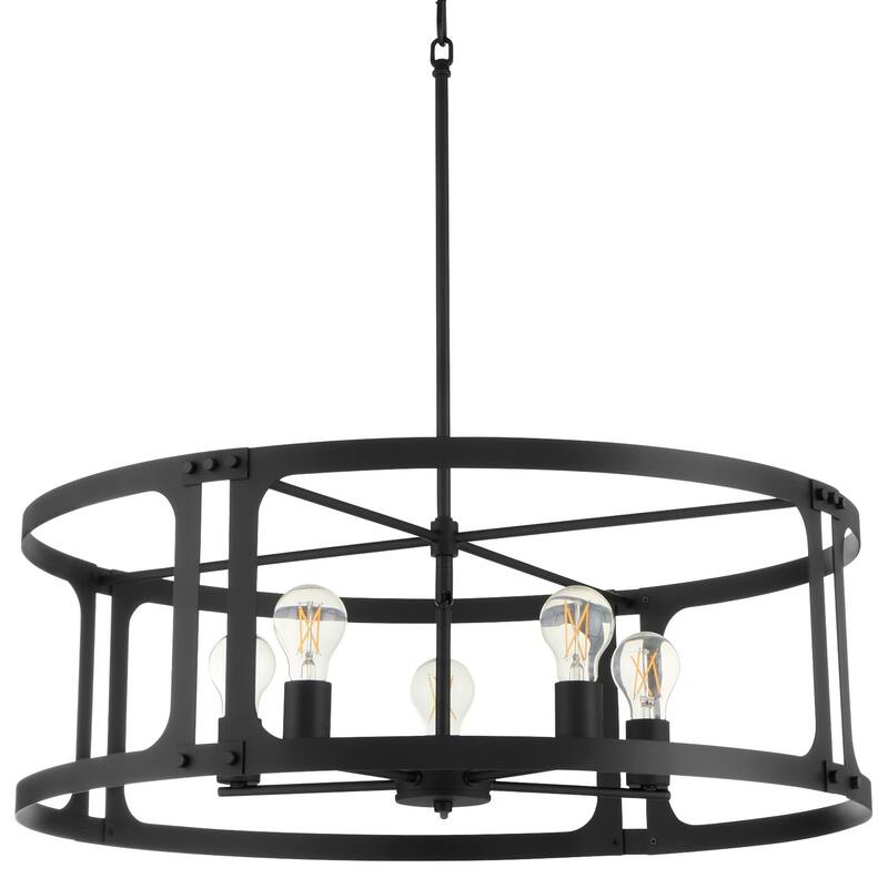 Quorum International 8231-5 Colburn 5 Light 29" Wide Pendant - Matte Black