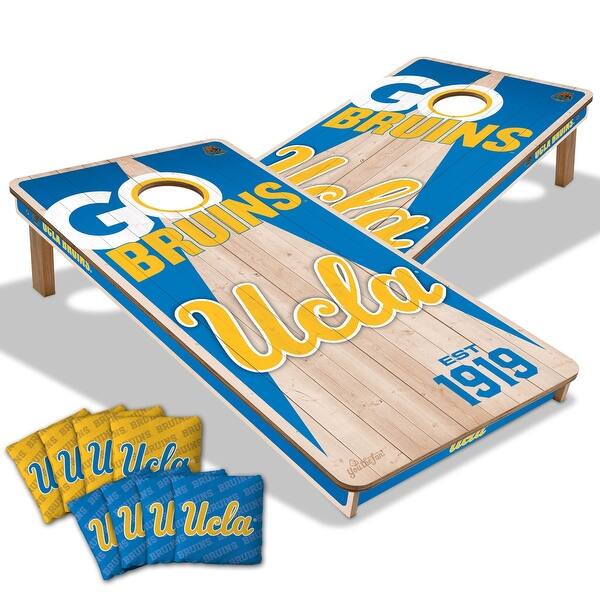 slide 2 of 6, UCLA Bruins NCAA 2x4 Cornhole Board Set Include Carrying Case