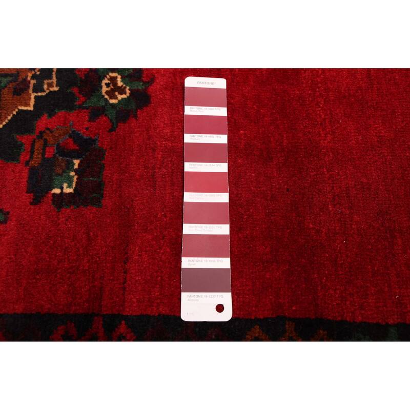 ECARPETGALLERY Hand-knotted Teimani Red Wool Rug - 3'9 x 6'4