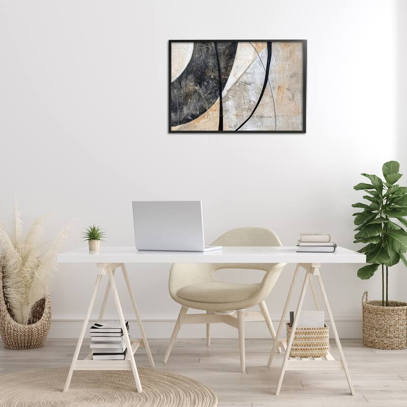 Stupell Arched Urban Abstract Framed Giclee Art Design By LSR Creative Studio