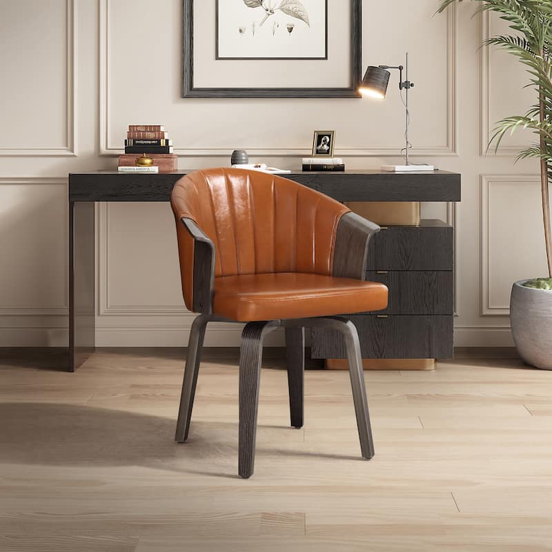 Art Leon Bentwood Swivel Dining Chairs