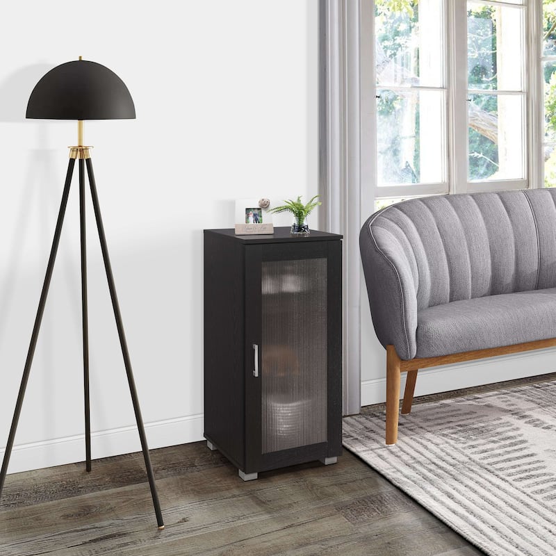 Accent Storage Cabinet, Sideboard Buffet for Kitchen, Living Room, Home Office (Black)