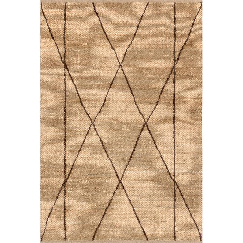 Nuloom Calanthe Abstract Geometric Jute Area Rug
