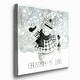 preview thumbnail 2 of 8, Christmas Is Love-Premium Gallery Wrapped Canvas - Ready to Hang - Multi-Color