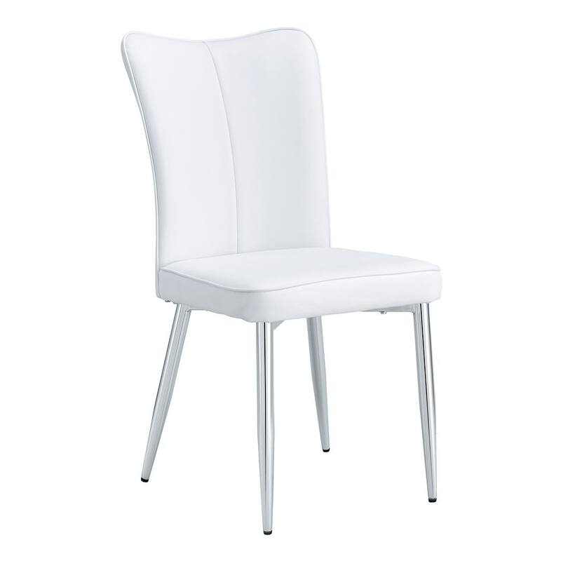 Modern PU Leather Minimalist Dining Chairs Set of 4