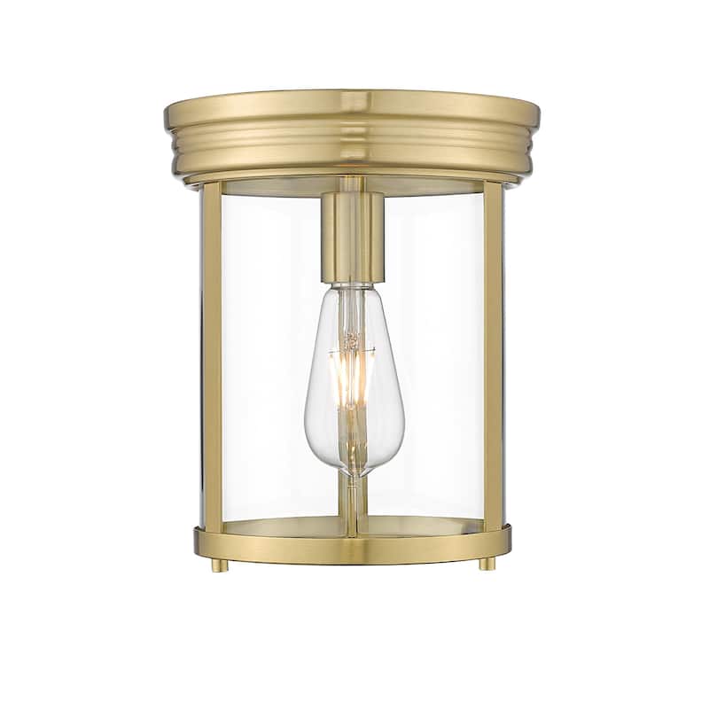 Z-Lite 742F9 Thayer 10" Wide Flush Mount Ceiling Fixture - Luxe Gold
