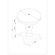 preview thumbnail 11 of 21, Linon Stanton Round Accent Side Table