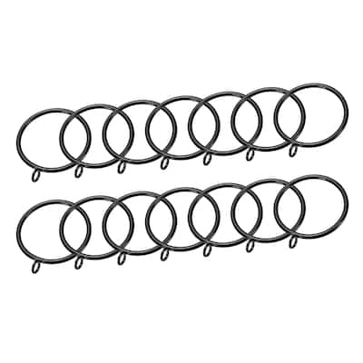 14 PCS Curtain Rod Rings with Eyelets Rings