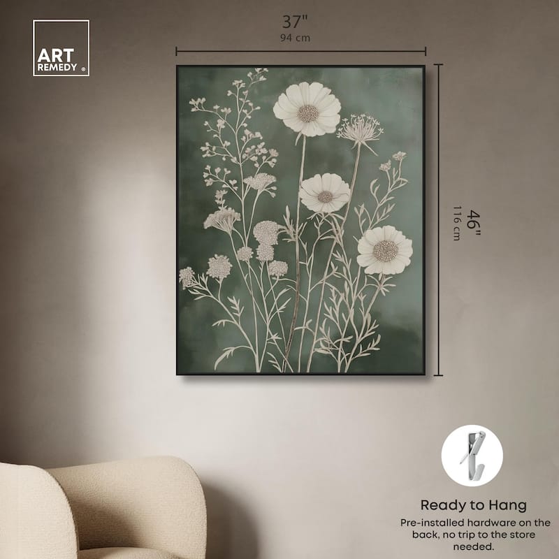Airy Green Garden Canvas by Art Remedy