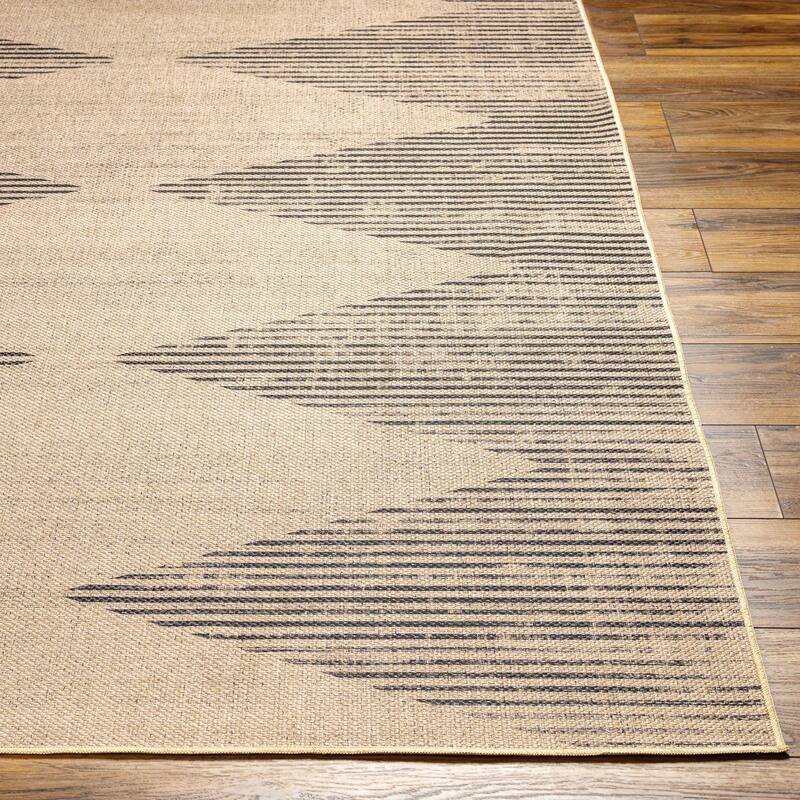 Aby Recycled Machine Washable Boho Diamond Area Rug