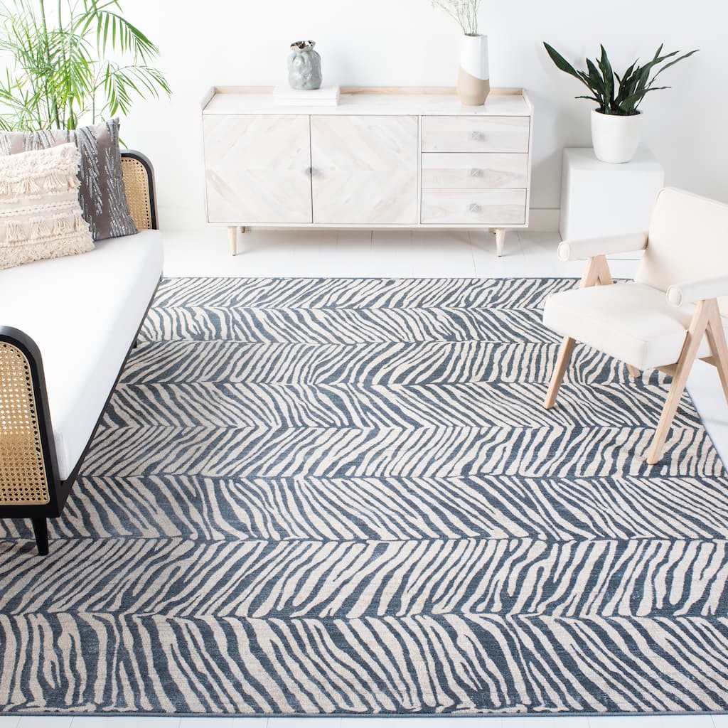 SAFAVIEH Noble Verlie Contemporary Polyester Rug