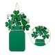 preview thumbnail 26 of 27, Glitzhome St. Patrick's Wooden Shamrock Doorknob Hanging Decor