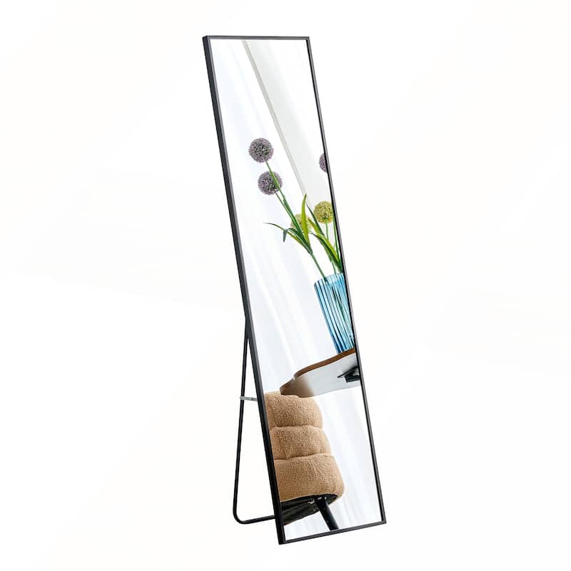 Aluminum Alloy Metal Frame Wall Mounted Full Body Mirror