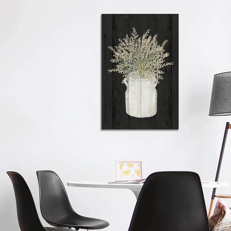 iCanvas "Herbs on Black Wood I" by Janice Gaynor Canvas Print - 40x26x1.5