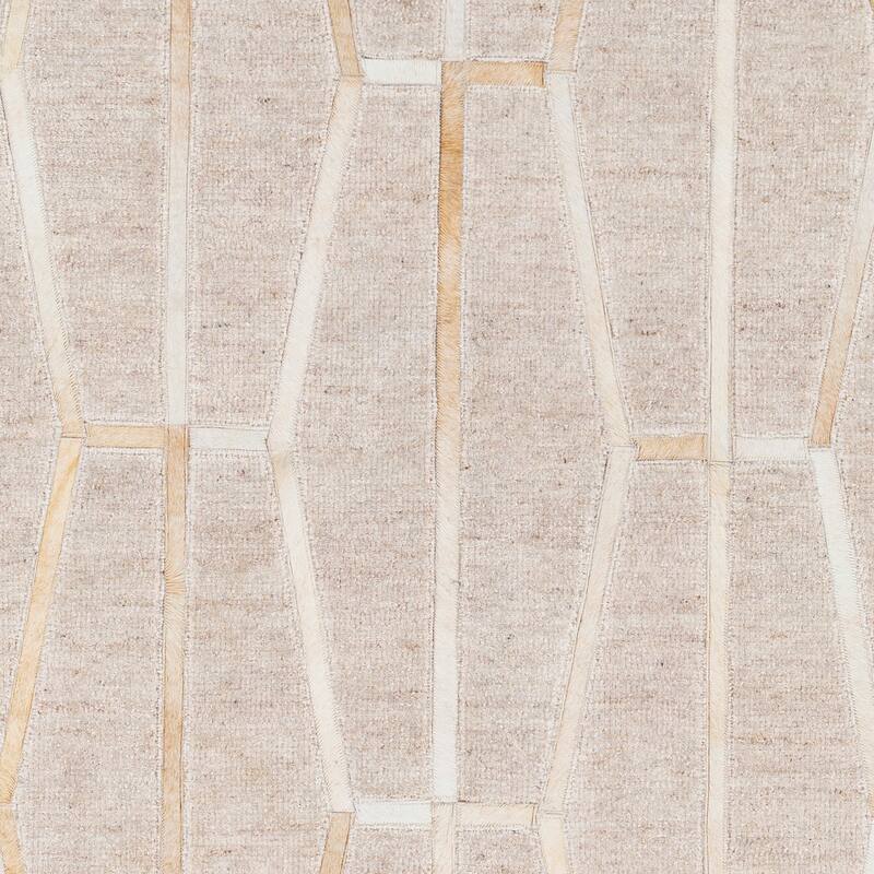 Shamita Handmade Modern Farmhouse Hair-on-hide Area Rug