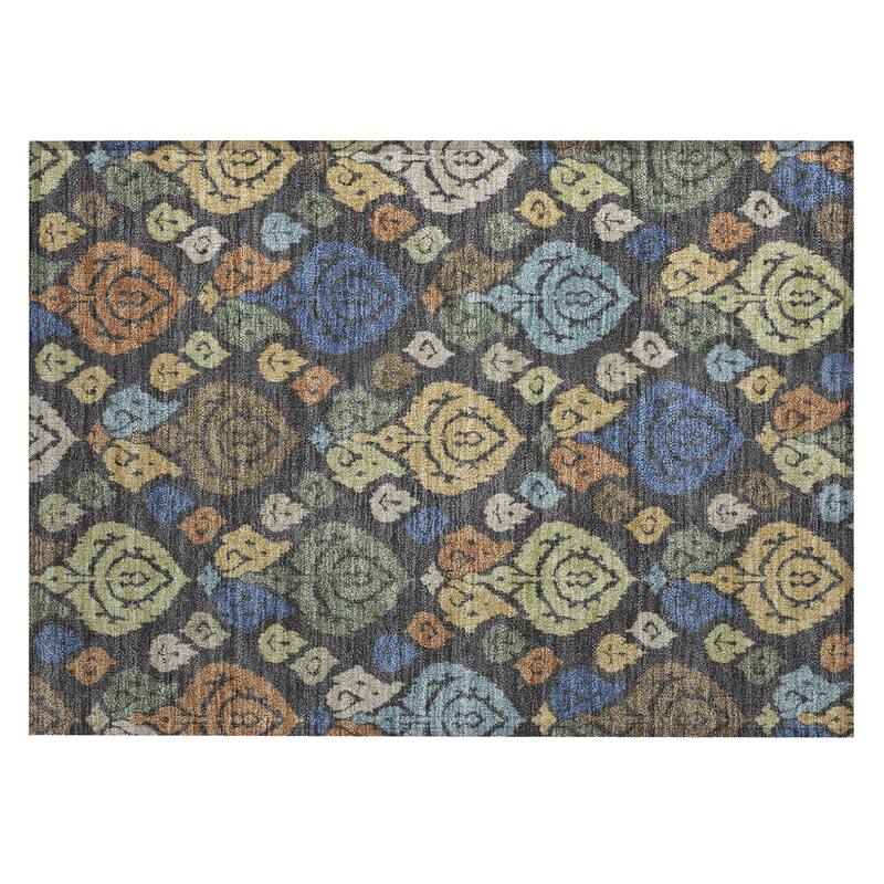 Machine Washable Indoor/ Outdoor Casual Zona Chantille Rug