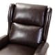 preview thumbnail 39 of 98, Baksoho Faux Leather Manual Swivel Recliner with Metal Base