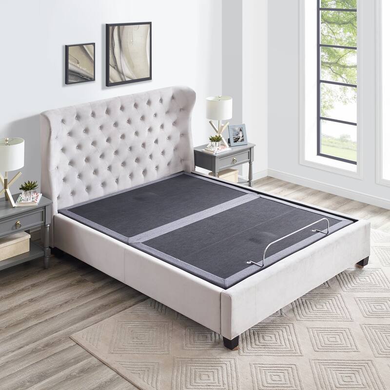 Adjustable Bed Frame Massaging Zero Gravity Adjustable Bed Base with 3 Speed Head & Foot Massage, Remote & 2 USB Ports