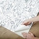 preview thumbnail 6 of 7, Disney Alice in Wonderland Navy Garden Peel and Stick Wallpaper by RoomMates