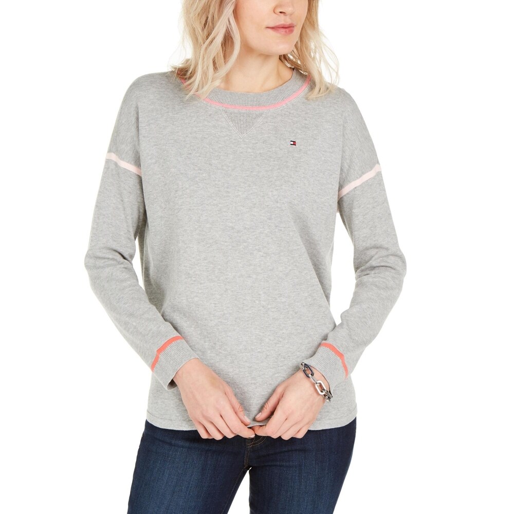tommy hilfiger black jumper womens