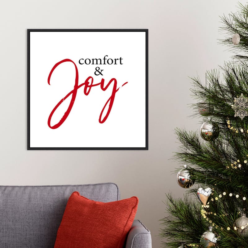 Comfort and Joy by Amanti Art Portfolio Framed Canvas Wall Art