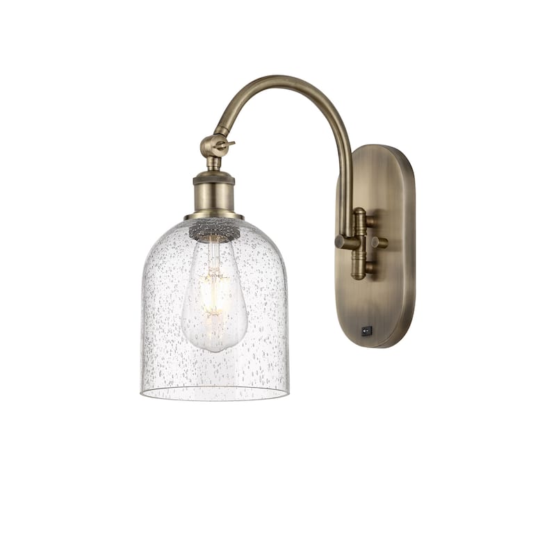 Innovations Lighting 518-1W-13-6 Bella Sconce Bella 13" Tall Wall - Antique Brass / Seedy