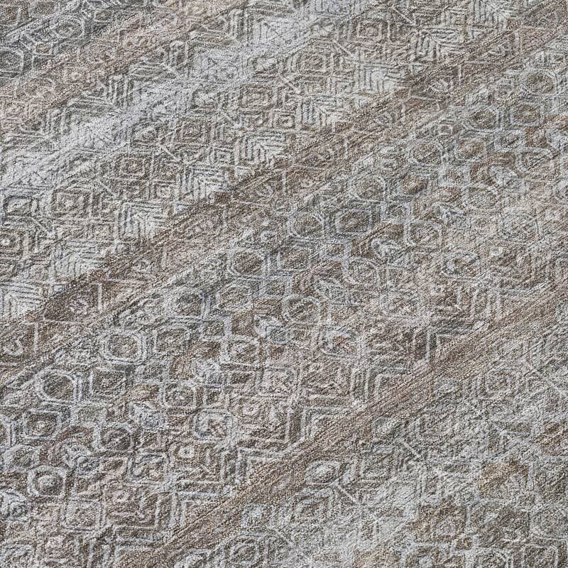 HomeRoots Striped Transitional Rectangle Outdoor Rug