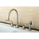 preview thumbnail 7 of 5, Kingston Brass Silver Sage Widespread Kitchen Faucet
