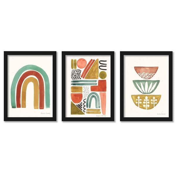 Stacked Mid Century Pauline Stanley Abstract 2 3 Piece Framed Gallery