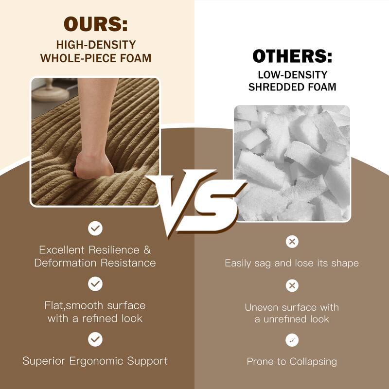 Convertible Floor Sofa with Corduroy Fabric, Twin Mattress & No Assembly